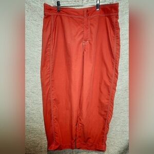 L.L. Bean Women’s 14 Cropped Hiking Pants Coral Quick Dry